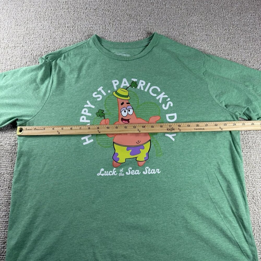 SpongeBob SquarePants Saint Patrick’s Day Short Sleeve T-shirt Green Men’s XXL - Picture 5 of 7
